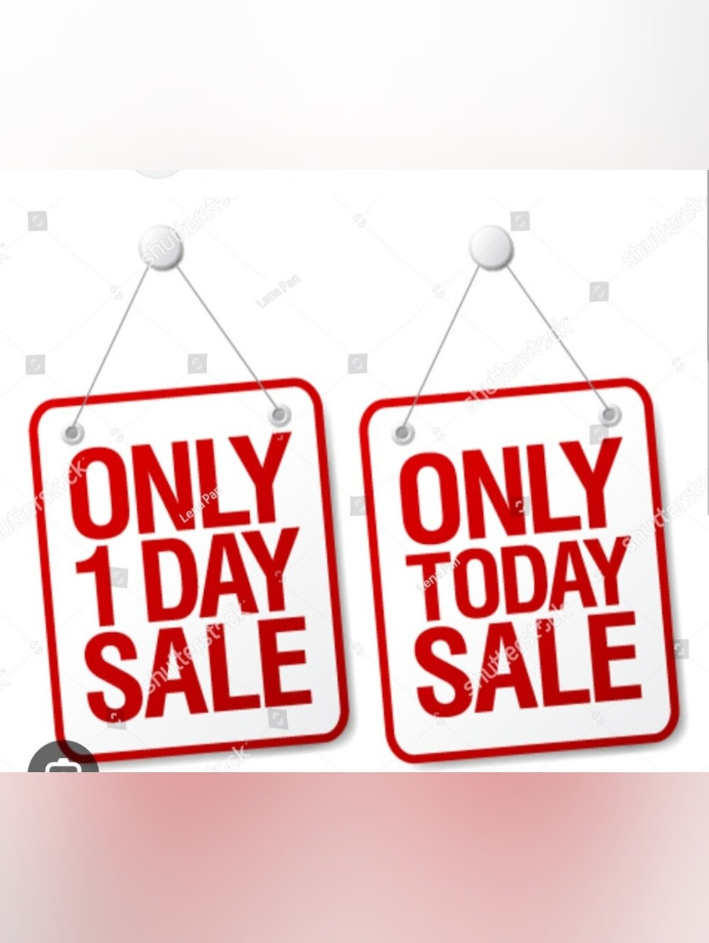 SALE ONLY TODAY